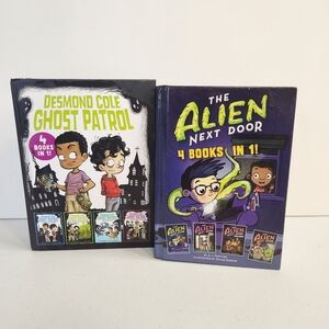 Alien Next Door Desmond Cole Ghost Patrol Kids Graphic Novel Book Lot 4 Books